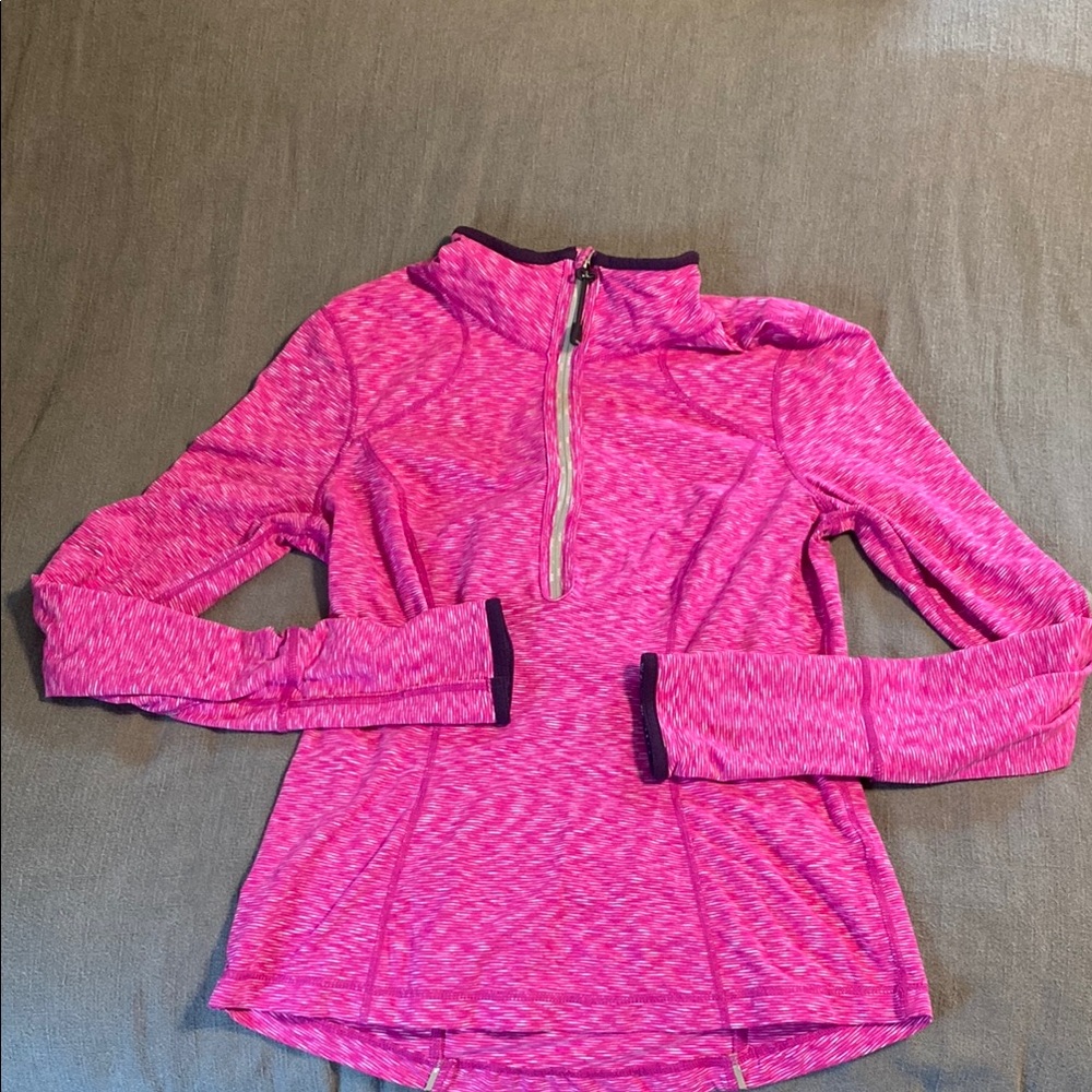 Zella Pink Quarter-Zip Pullover